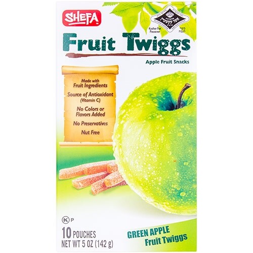 Shefa Fruit Twiggs Green Apple, 10 Ct