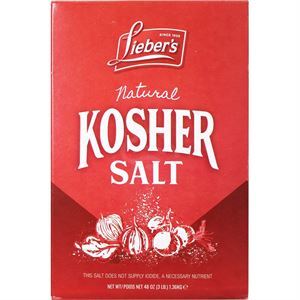 Liebers Lie Kosher Salt Natural, 48 Oz