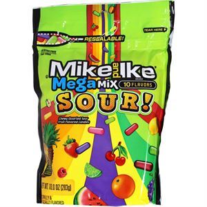 Mike & Ike Mike N' Ike Bag Mega Mix Sour, 10 Oz