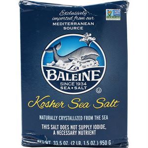 La Baleine Kosher Sea Salt, 33.5 Oz