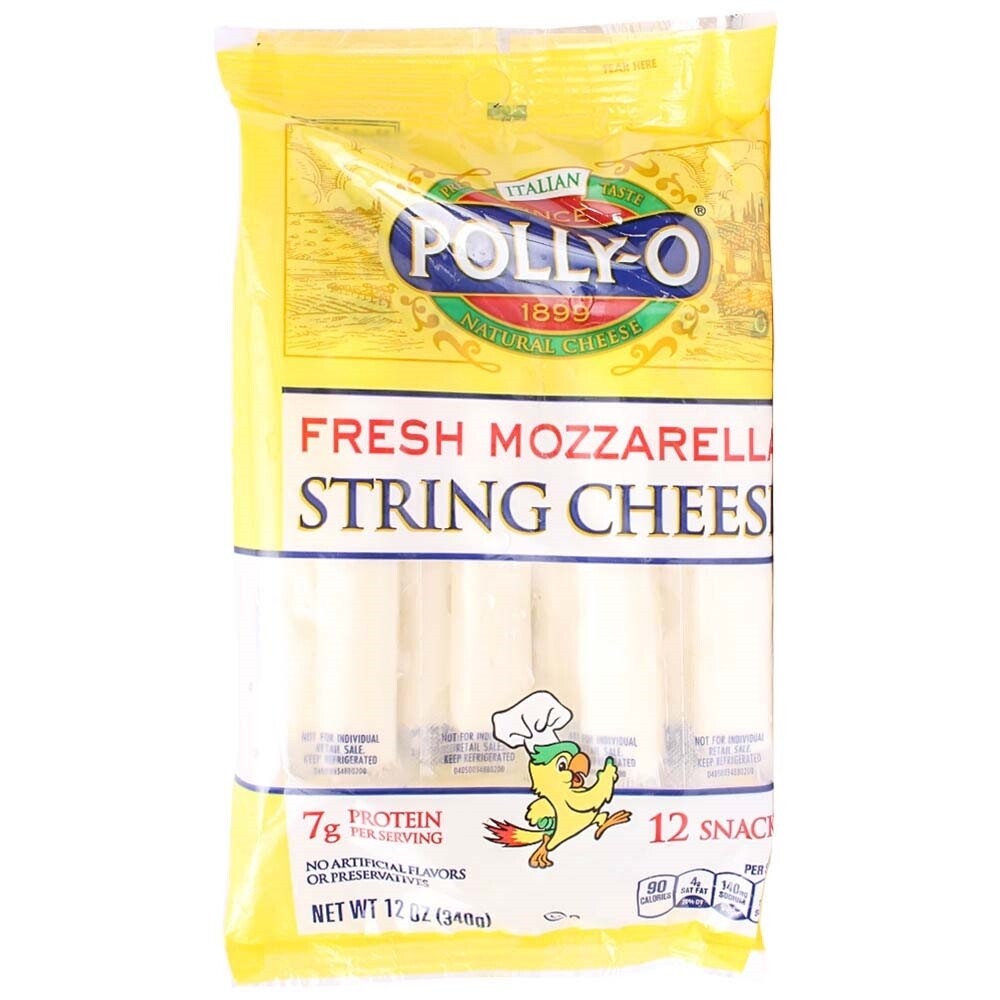 Polly-O Mozzarella String Cheese, 8 Oz