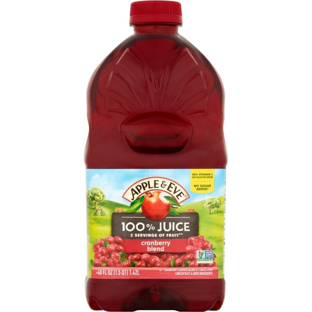 Apple & Eve Juice, Naturally Cranberry, 48 Oz