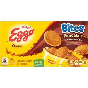 Kellogg's Eggo Bites Pancakes Chocolatey Chip, 8.4 Oz
