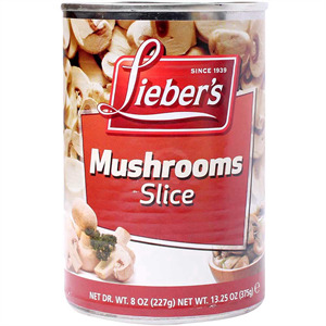 Liebers Lie Sliced Mushrooms, 8 Oz