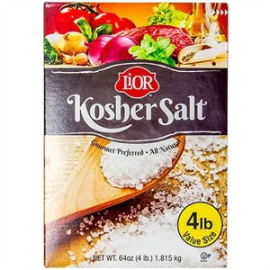 Lior Kosher Salt 4 Lb, 64 Oz