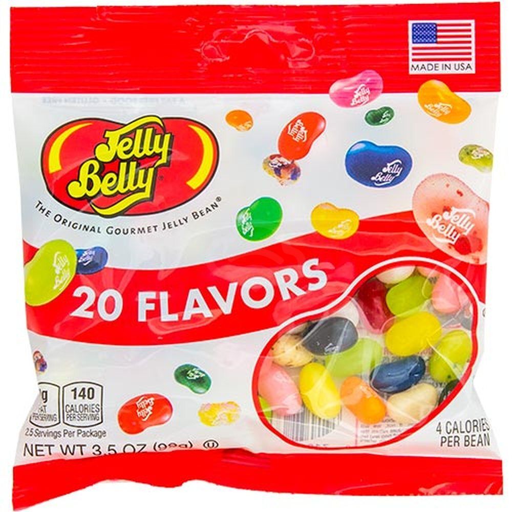 Jelly Belly 20 Flavors Assorted Jelly Beans, 3.5 Oz