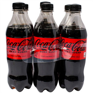 Coca Cola Coke Zero, 6 Bottle, 16.9 Oz