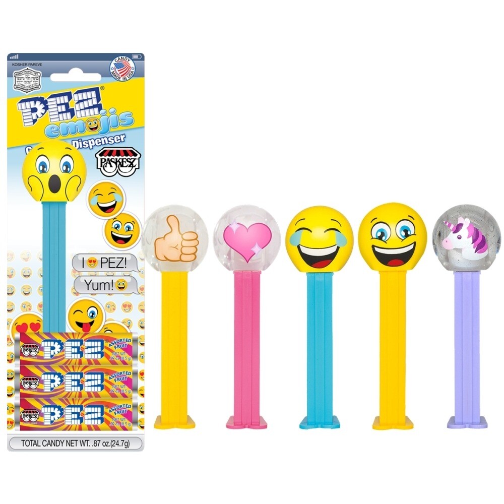 Paskesz Pez Candy & Dispenser, Emojis