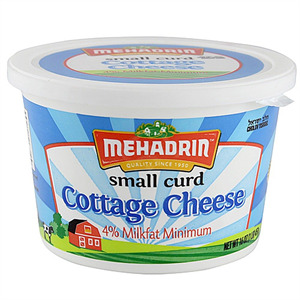 Mehadrin Cottage Cheese Small Curd, 16 Oz