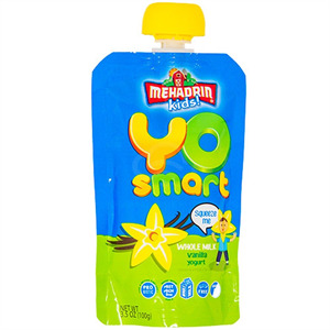 Mehadrin Yo Smart Whole Milk Vanilla Yogurt, 3.5 Oz