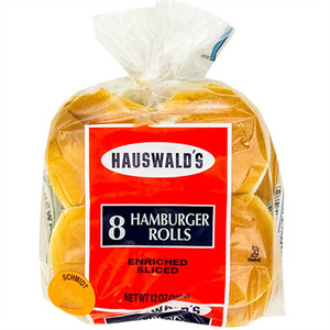 Hauswald's Rolls Hamburger Sliced, 12 Oz