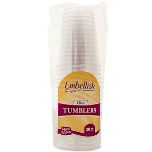 Laura Stei Laura Embellish Tumblers 10 Oz, 20 Ct