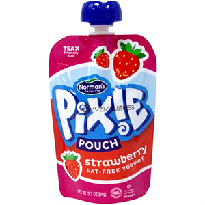 Norman's Pixie Pouch Yogurt Sberry, 3.3 Oz