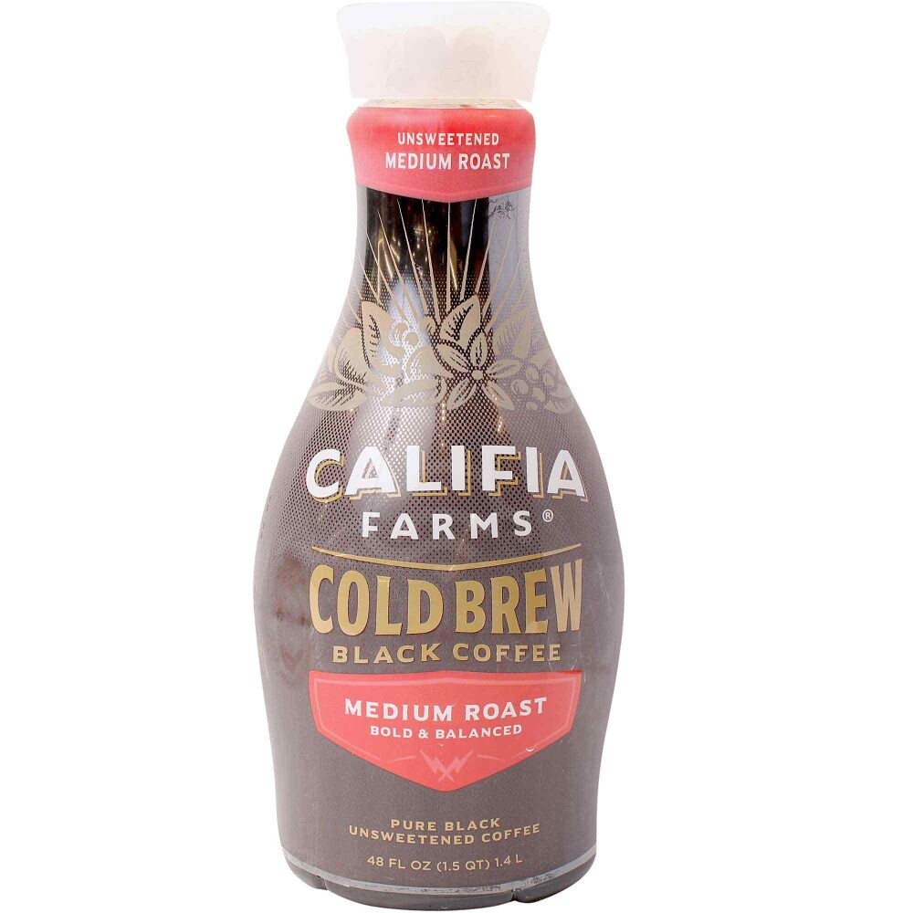Califia Farms Cold Brew Pure Black Coffee, 48 Oz