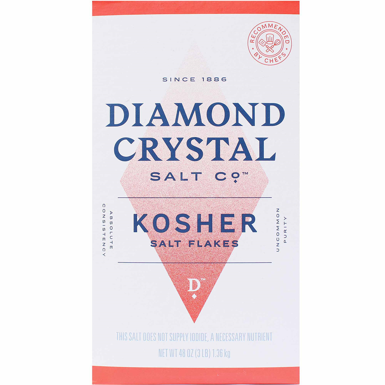 Diamond Crystal Coarse Kosher Salt, 48 Oz