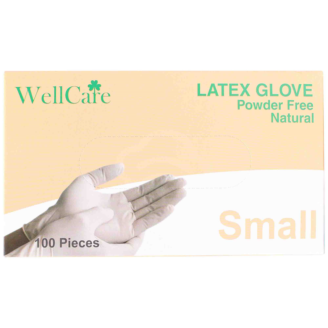 Wellcare Gloves Latex Small, 100 Ct