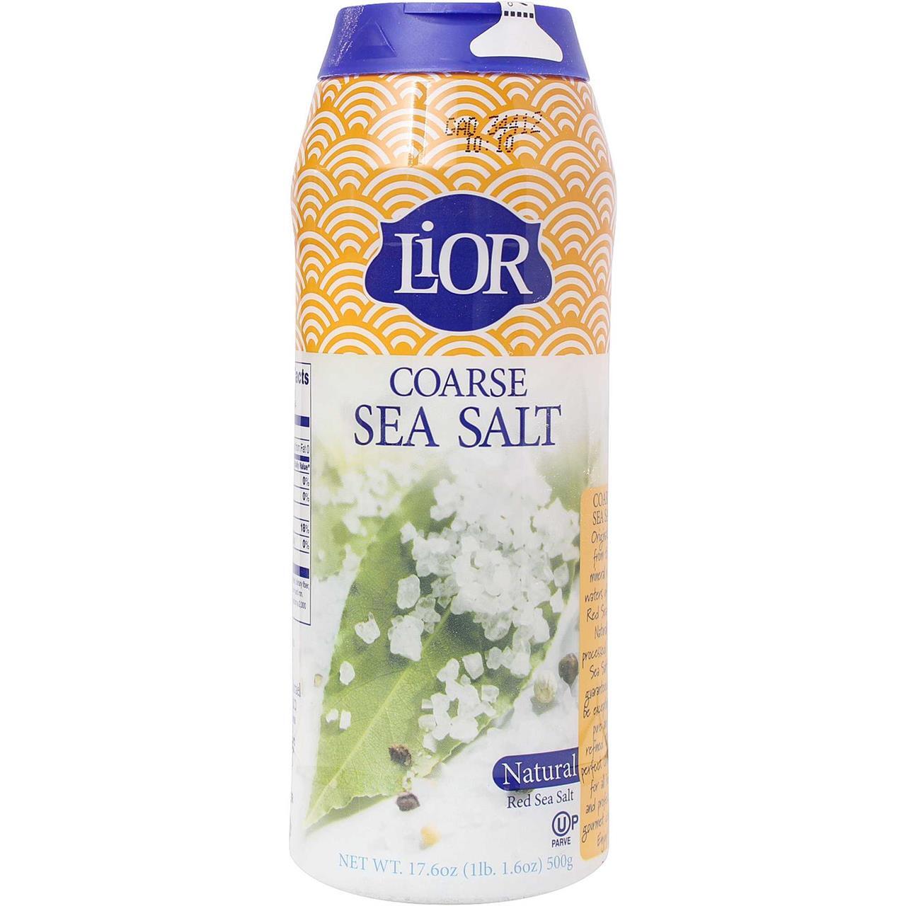 Lior Coarse Sea Salt Shaker, 17.6 Oz