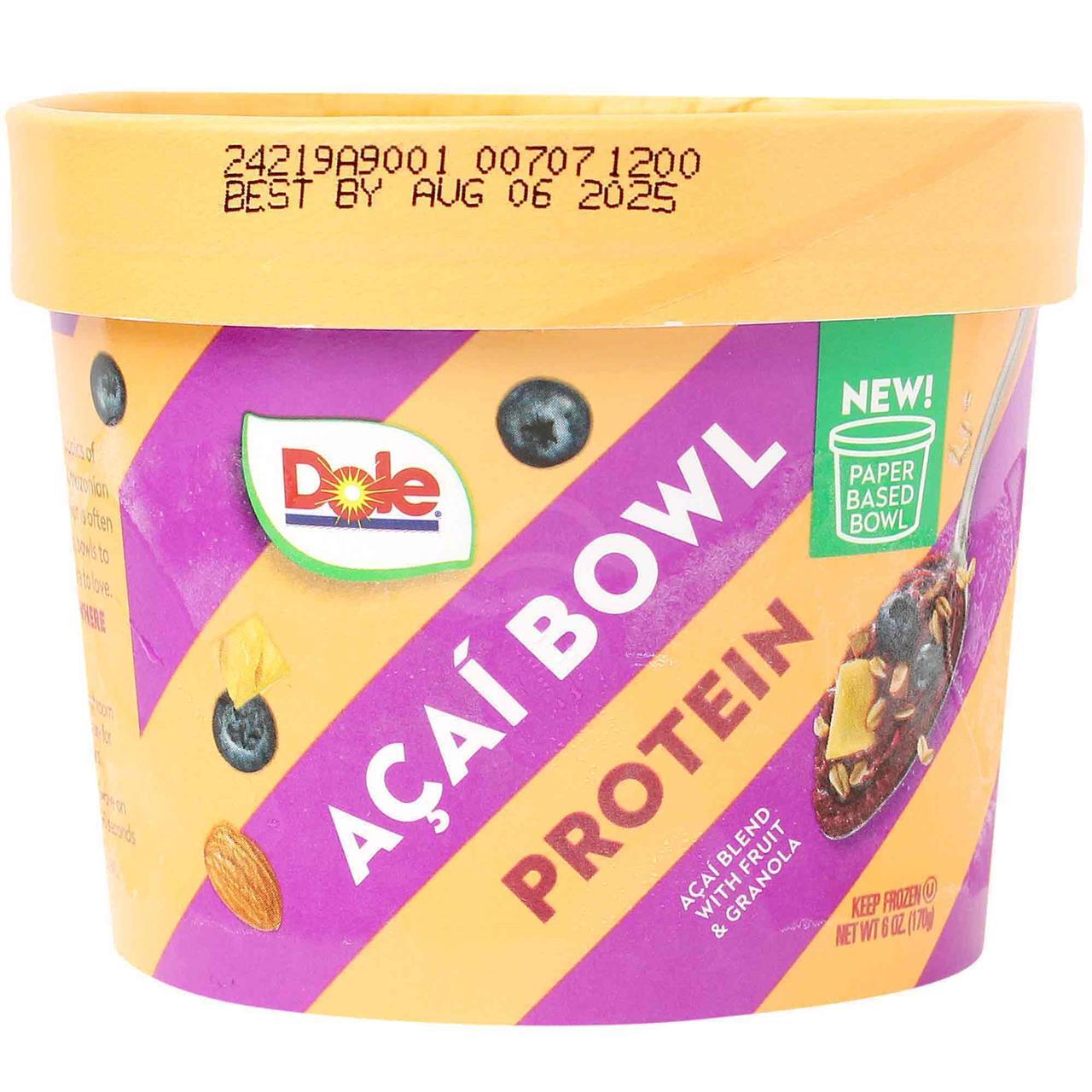 Dole Bowl Protein Acai Fruit , 6 Oz