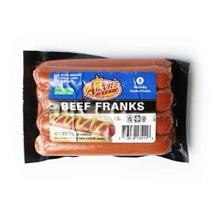 Aaron's Beef Franks, 12 Oz