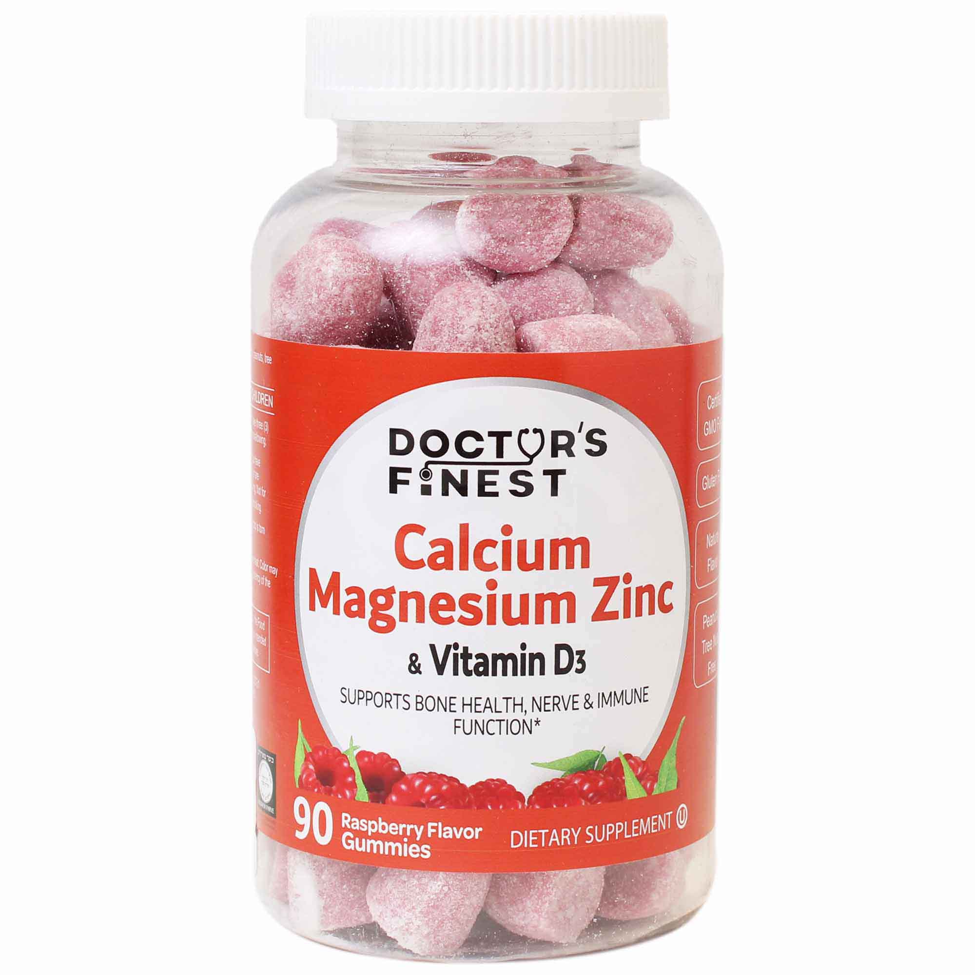 Tzim Gezint Calcium,Magnesium, Zinc & Vitamin D, 90 Gummies