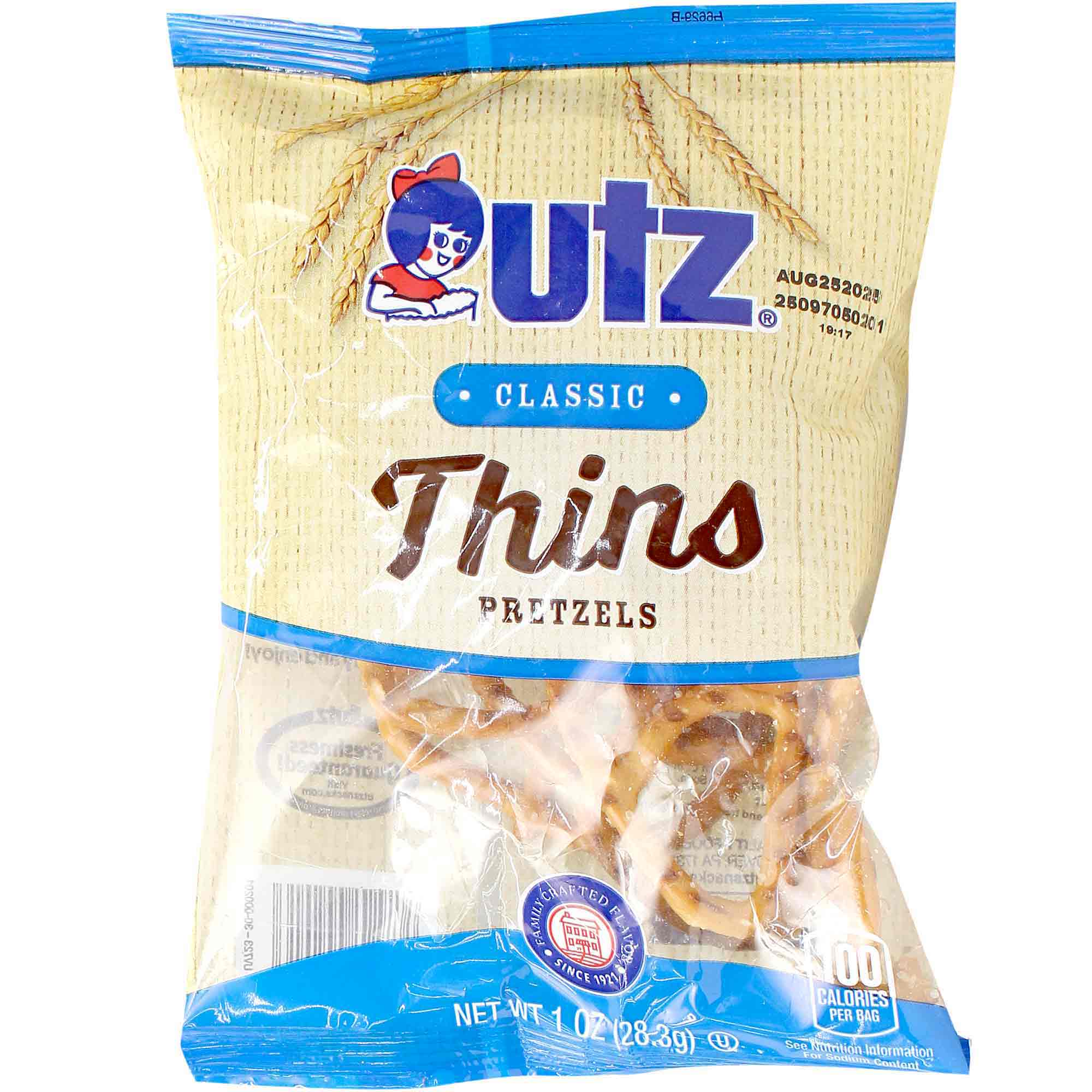 Utz Extra Thins Pretzels, 1 Oz